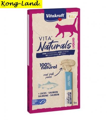 Vitakraft Cat Snack Vita Naturals LiquidSnack Lachs 5 St. 75g