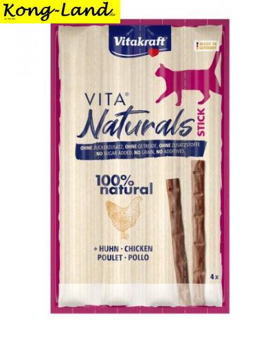 Vitakraft Cat Snack Vita Naturals Sticks Huhn 4 St.