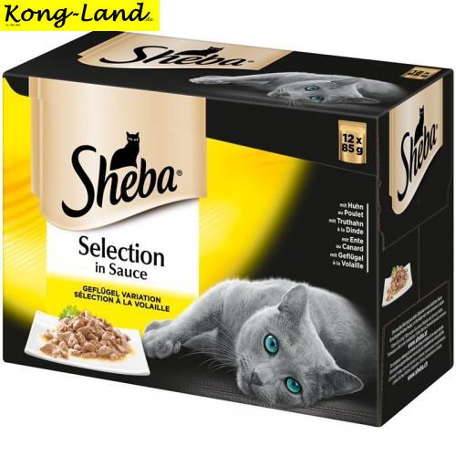 4 x Sheba Portionsbeutel Selection in Sauce 12x85g im Multipack