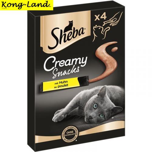 11 x Sheba Creamy Snacks mit Huhn 4x12g