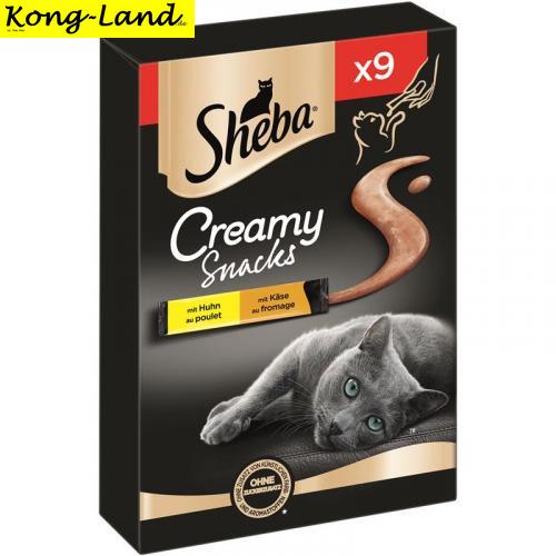 7 x Sheba Snack Creamy mit Huhn & Kse 9x12g