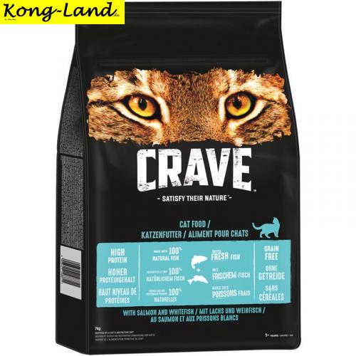 Crave Cat Trockenfutter Lachs & Weissfisch 7 kg