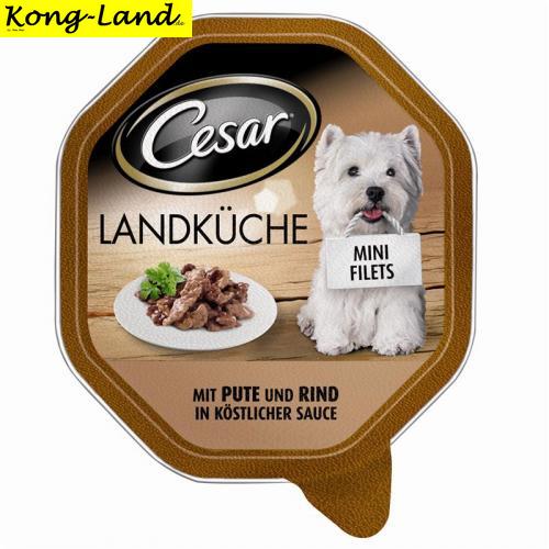 14 x Cesar Schale Landkche mit Pute & Rind in kstlicher Sauce 150g