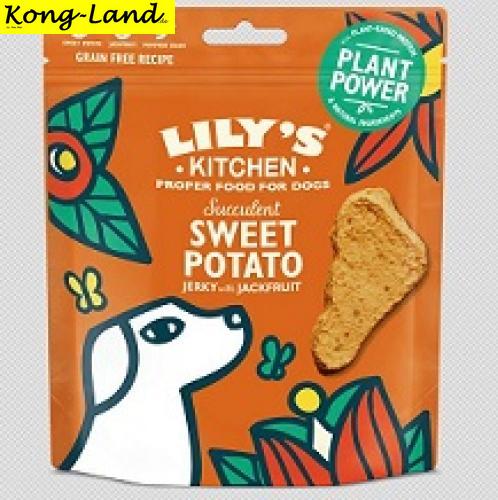 8 x Lilys Kitchen Dog Plant Power Sweet Potato & Jackfruit Jerky 70g