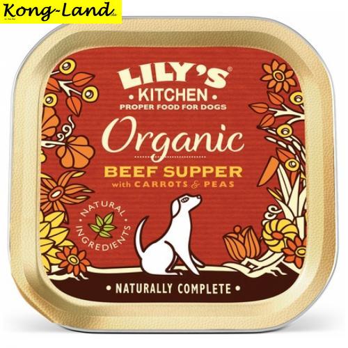 1 x 11 x Lilys Kitchen Dog Organic Beef Supper 150g