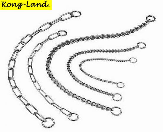 Halskette VERCHROMT, verschiedene Größen, Kettenhalsband