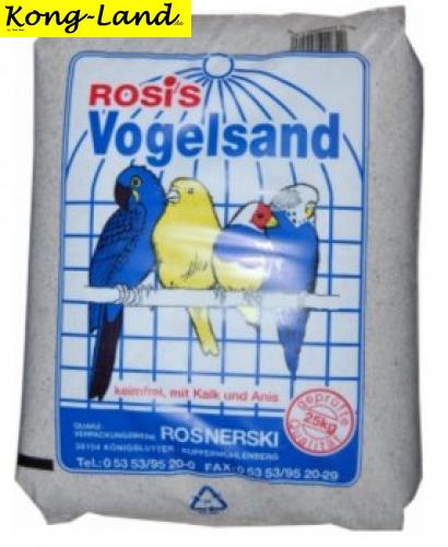 Rosis Papageiensand weiss extra grob 25kg