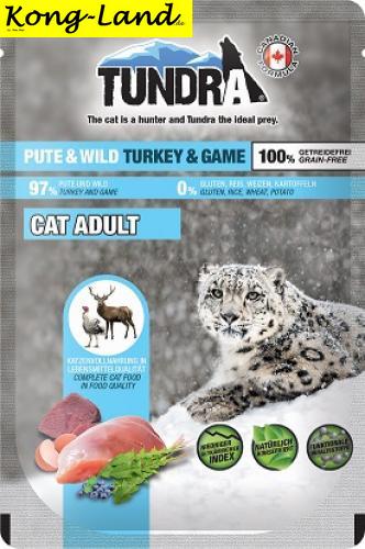16 x Tundra Cat PB Pute & Wild 85g