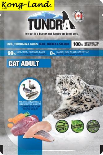 16 x Tundra Cat PB Ente, Truthahn & Lachs 85g
