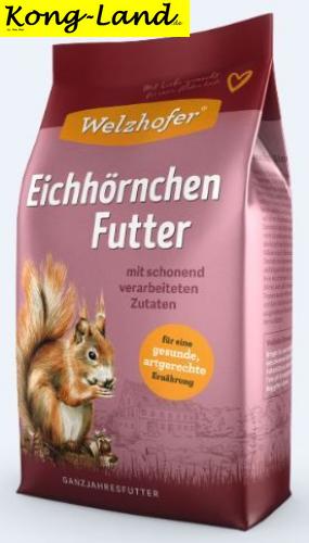 4 Packungen Welzhofer Eichhörnchenfutter je 3,5 kg