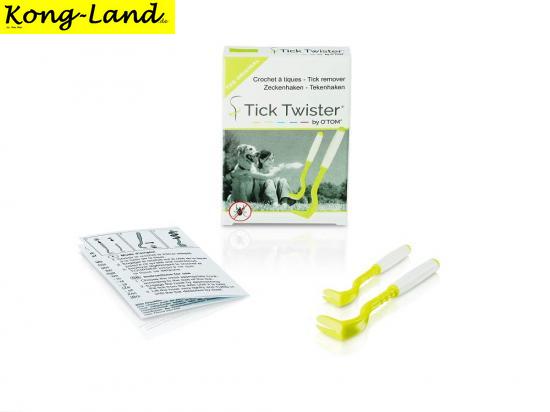 Tick Twister by OTom Zeckenhaken mit Silikongriff 2 Stck Multicolor im Karton