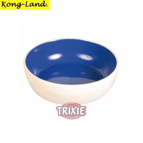 Trixie Keramiknapf, Katze 0,3 l  12 cm, creme blau