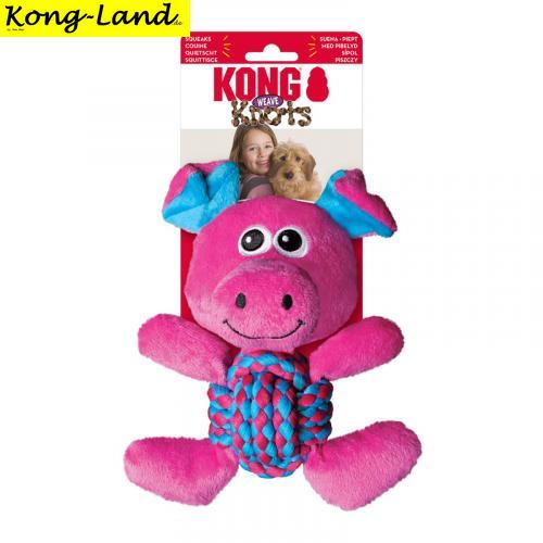 KONG Weave Knots Pig Medium 22cm