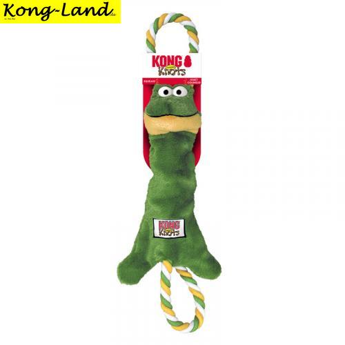 KONG Tugger Knots Frog Small/Medium  grn