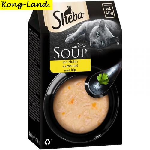 10 x Sheba Portionsbeutel Multipack Soup mit Huhn 4 x 40g