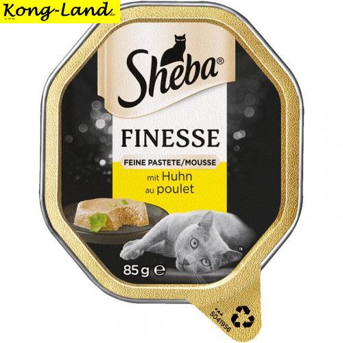 22 x Sheba Schale Finesse Pastete/Mousse mit Huhn 85g