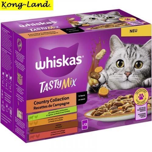 4 x Whiskas Portionsbeutel Tasty Mix Multipack Country Collection in Sauce 12 x 85g