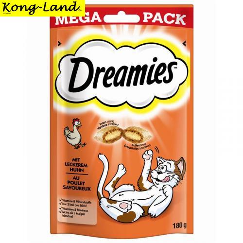 4 x Dreamies Cat Snack mit Huhn 180g Mega Pack