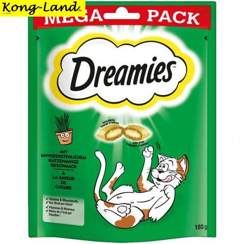 4 x Dreamies Cat Snack mit Katzenminze Geschmack 180g Mega Pack