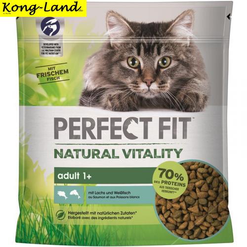 Perfect Fit Cat Natural Vitality Adult 1+ mit Lachs & Weissfisch  650g