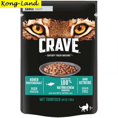 28 x Crave Cat Frischebeutel Thunfisch 85 g