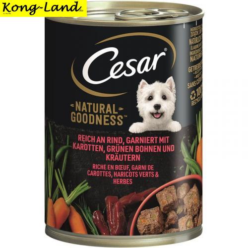 6 x Cesar Dose Natural Goodness mit Rind 400g
