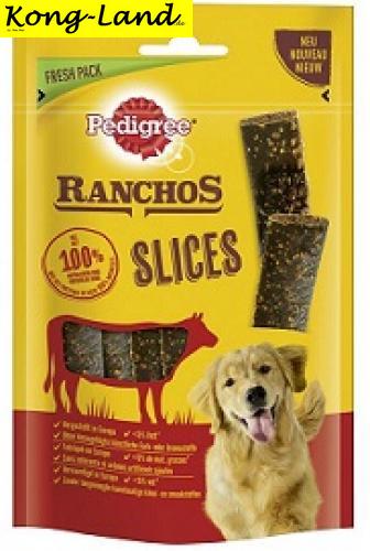 10 x Pedigree Snack Ranchos Slices mit Rind 60g