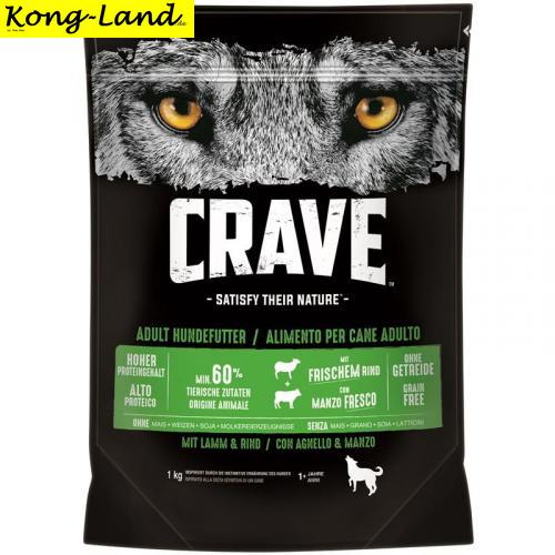 Crave Dog Trockenfutter Lamm & Rind 1 kg