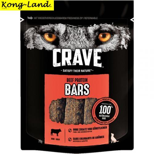 7 x Crave Dog Snack Protein Bars mit Rind 76 g