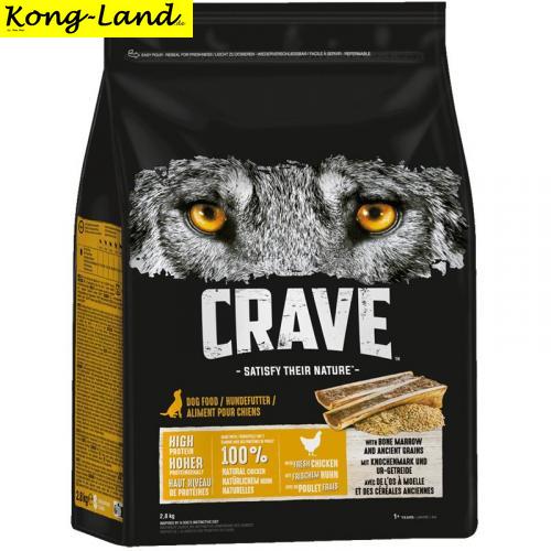 Crave Dog Trockenfutter Huhn & Knochenmark 2,8 kg