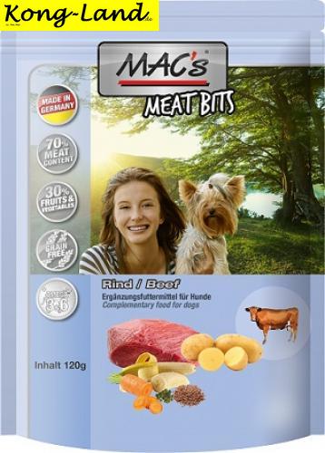 9 x MACs Dog Meat Bits Rind 120g