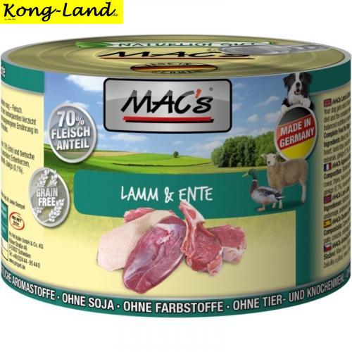 6 x MACs Dog Lamm & Ente 200g